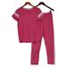 Cuddl Duds Women's Sz XS Reg Smart Comfort Stripe Jogger PJ Set Pink A392431