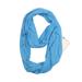 12 Colors Pocket Scarves Unisex Lovers Winter Solid Color Warm Loop Infinity Scarf Zippered Secret Pocket Scarves