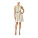 Calvin Klein Womens Belted A-line Dress kmu 2P - Petite