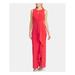 RALPH LAUREN Womens Red Ruffled Sleeveless Keyhole Maxi Sheath Evening Dress Size 6