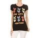 Juniors printed T-shirts with Cat graphics and texts decoration Juniors or petite women fit Cotton Spandex fashion Tshirt