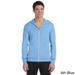 Bella Unisex Triblend Lightweight Full-zip Hoodie Blue