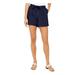 Tommy Hilfiger Womens Solid Belted Shorts