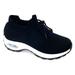 Women's Sock Sneakers Air Cushion Platform Mesh Fashion Walking Lace Up Shoes