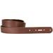 Stonestreet Leather 1-1/2" Peanut Brown Belt Strap, Buffalo Leather Belt Replacement 50-60 Length, 8-10 oz Thick West Tan Buffalo Leather Belt Blank, Pre-Punched Holes and Turn Back