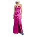 CITY TRIANGLES Womens Purple Slit Sleeveless Sweetheart Neckline Full-Length Fit + Flare Prom Dress Size 5