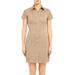 Theory Womens Linen Blend Mini Shirtdress