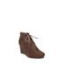 Journee Collection Journee Collection Wedge Booties Brown