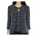 Womens Jackets Petite 2pc Jersey Glitter PL