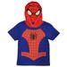 Marvel Avengers Toddler Boys' Spiderman Hooded Tee with Mask (3T)