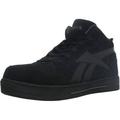 Reebok Mens Black Suede Hi Top Athletic Sneaker Dayod Composite Toe 9.5 W