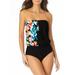 Anne Cole Signature Womens Summer Bunches Blouson One-Piece Style-21MO06136 Swimsuit
