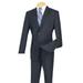 Men's Cheap Priced Dark Navy Blue Suit For Men Notch Lapel 2 Button Slim Fit Suit With Flat Front Pant Cheap Suits For Men