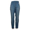 LOGO by Lori Goldstein Women's Petite Pants Sz 10P Denim Leggings Blue A386582