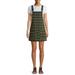 No Boundaries Juniors' Double Knit Pinafore Dress