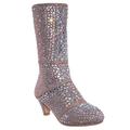 Event99K by Forever Link, Kids Tall Rhinestone Crystal Glitter Boots - Girl Shimmering Dress Shoe