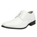 Bruno Marc Men's Classic Oxford Shoes Formal Dress Shoes Lace Up Loafer Shoes CEREMONY-06 WHITE Size 10