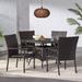 Wesley Outdoor 5-piece Wicker Dining Set by Christopher Knight Home