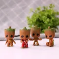 Disney-Gardiens de la Galaxie Baby Groot Tree Man Avengers Tiny Cute Action Figure Jouets modèles