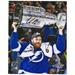 Victor Hedman Tampa Bay Lightning Autographed 2021 Stanley Cup Champions 8" x 10" Raising Photograph