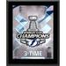 Tampa Bay Lightning 2021 Stanley Cup Champions 10.5" x 13" Logo Sublimated Plaque