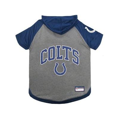 Pets First NFL Dog & Cat Hoodie T-Shirt, Indianapolis Colts, Small