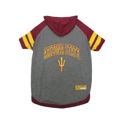Pets First NCAA Dog & Cat Hoodie T-Shirt, Arizona State, Small