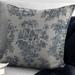 The Tailor's Bed Jafari Square Pillow Cover & Insert Polyester/Polyfill/Cotton Blend in Blue/Navy | 20 H x 20 W x 3 D in | Wayfair