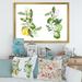 East Urban Home Bouquets of Blooming Lemon Tree Branches - Graphic Art on Canvas Metal in Green | 24 H x 32 W x 1 D in | Wayfair