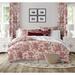 The Tailor's Bed Toile De Jouy Standard Cotton Comforter Set Polyester/Polyfill/Cotton in Red | Twin Comforter + 1 Sham | Wayfair