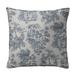 The Tailor's Bed Jafari Cotton Blend Zipper Sham Cotton Blend in Gray | 26 H x 26 W x 1 D in | Wayfair JAF2-KNI-NAV-SHM-EU