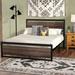 Loon Peak® Partida Platform Bed Metal in Brown | 82 D in | Wayfair 7562C9359153439D9854AE6504EAEB5E