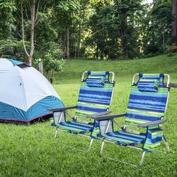 Arlmont & Co. Edenbourgh Reclining Beach Chair Metal in Gray | 33 H x 27 W x 23.5 D in | Wayfair 2498362B5F0046D7BC29208BD4686CF6