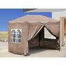 Gazebo Pop-Up 2 x 3 m Fumè con 4 fianchi Easy fastening con 2 cerniere