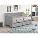 Daybed with 2 drawers,Gray