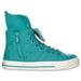 Levi's Shoes | Levi's Zip Ex Ct Twill Hi Casual Shoe | Color: Blue/Green | Size: 6