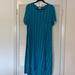 Lularoe Dresses | Lularoe Carly Dress- Large | Color: Blue/Green | Size: L