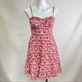 American Eagle Outfitters Dresses | American Eagle Sundress Sweetheart Neckline Floral | Color: Pink/Red | Size: 6