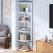 6-Tier Corner Shelf, 70.8 Inch Tall Corner Bookshelf Etagere Bookcase for Living Room