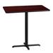 30'' x 42'' Rectangular Table Top with 23.5'' x 29.5'' Bar Height Table Base - 30"W x 42"D x 43.125"H