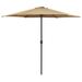 vidaXL Outdoor Parasol with Aluminum Pole 106.3"x96.9" Anthracite