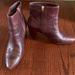 J. Crew Shoes | Jcrew Leather Ankle Boot Healed Booties Size 9 Worn And Weathered Style Leather | Color: Brown | Size: 9