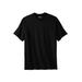 Men's Big & Tall Performance Flex Crewneck Tee by KingSize in Black (Size 8XL)