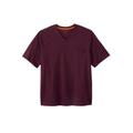 Men's Big & Tall Boulder Creek® Heavyweight Pocket V-Neck Tee by Boulder Creek in Deep Purple (Size 8XL)