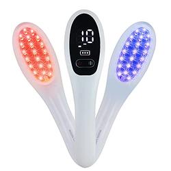 KTS Hair Growth Comb with Red and Blue Light for Hair Loss, Red Light Therapy for Hair Regrowth, Hair Care and Follicles Activation, Anti Hair Loss Comb for Men and Women