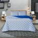 Winston Porter Pesotum 3 Piece Duvet Cover Set Soft Microfiber 1 Duvet Cover & 2 Pillow Shams Microfiber in Blue | Wayfair