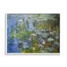 August Grove® Monet Impressionist Lilly Pad Pond by Claude Monet - Painting Print Wood in Brown | 14 H x 11 W x 1.5 D in | Wayfair