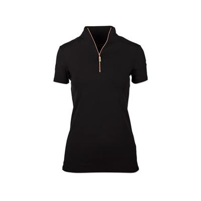 The Tailored Sportsman Ice Fil Short Sleeve - XS - Black w/ Rose Gold - Smartpak