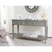 Rosecliff Heights Yelena 60" Console Table Wood in Gray/Green | 35.4 H x 60 W x 20 D in | Wayfair ROHE3414 40777110
