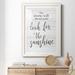 Gracie Oaks Look for the Sunshine - Picture Frame Textual Art Paper, Wood in Black/Blue/Gray | 37.5 H x 27.5 W x 1.5 D in | Wayfair